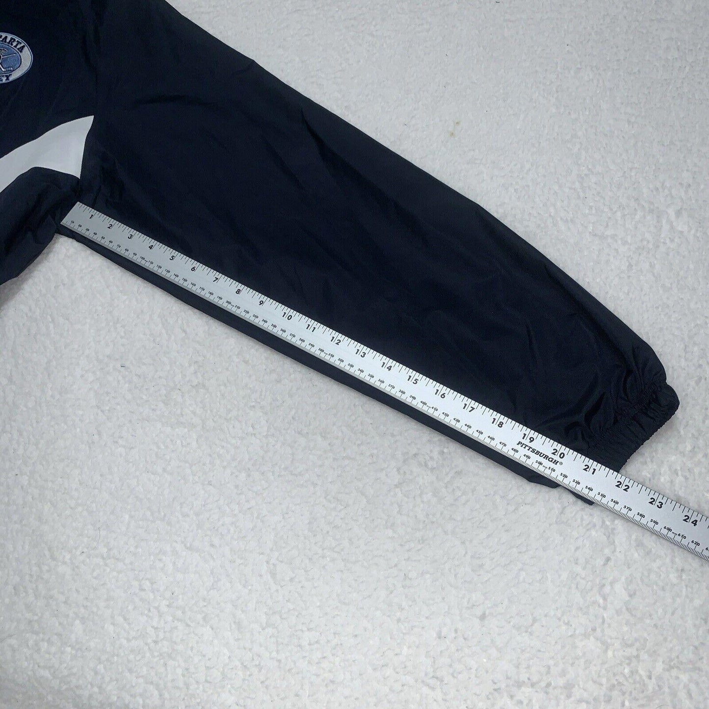 Holloway Lined Jacket Windbreaker Men's L Navy Sparta Ice Hockey Full Zip Up