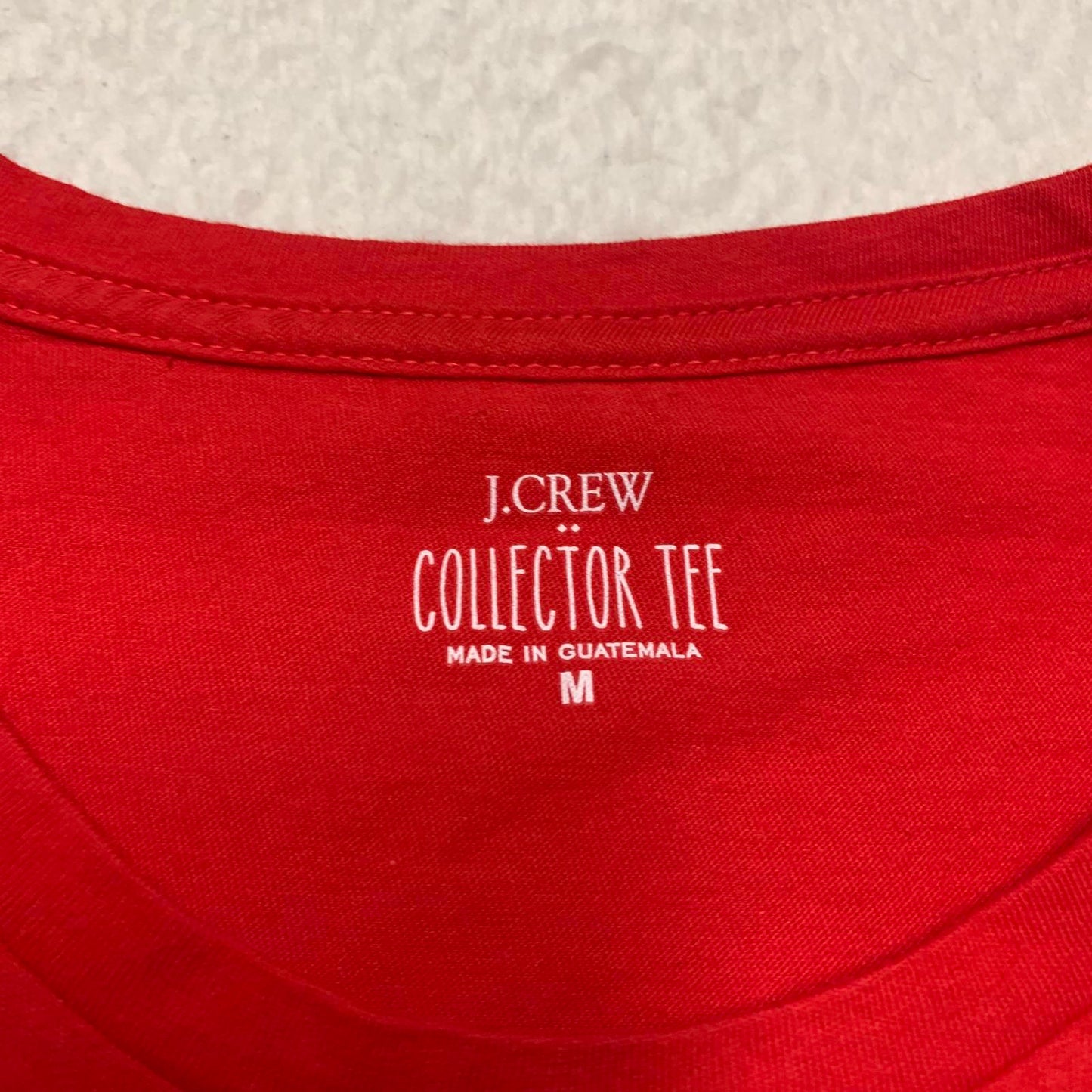 J.Crew Women's Size Medium Red Leopard Heart T-Shirt Collector Tee