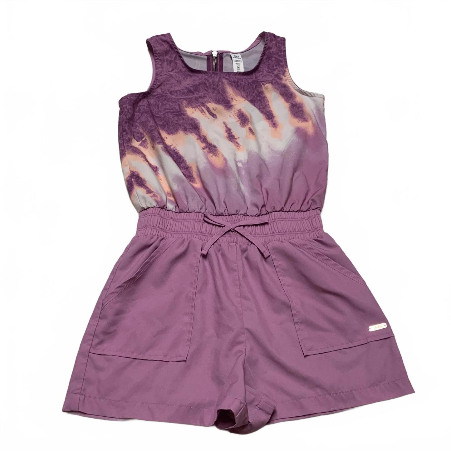 CXJ Justice Girls Sz Medium (10) Purple Tie-Dye Short Jumper