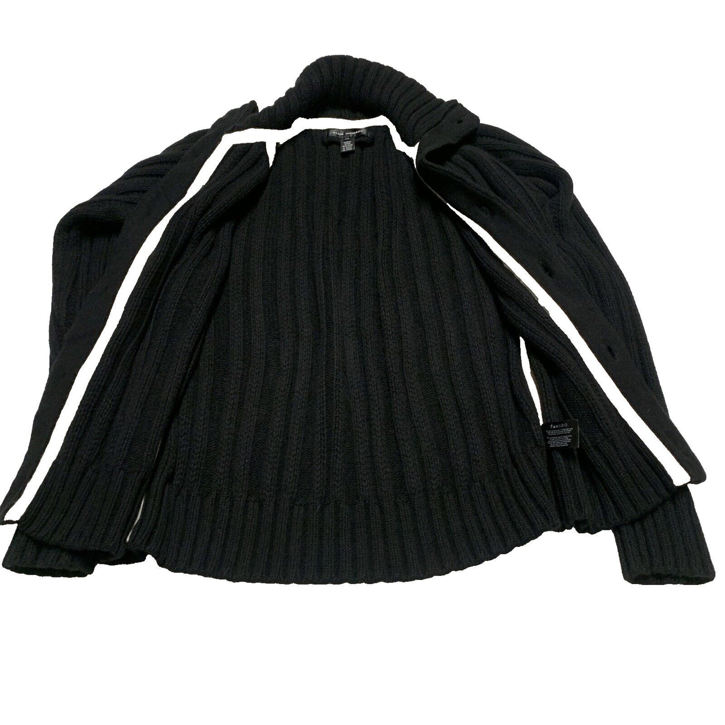 Club Monaco Men's Unisex Size Large Black Button Down Knit Cardigan