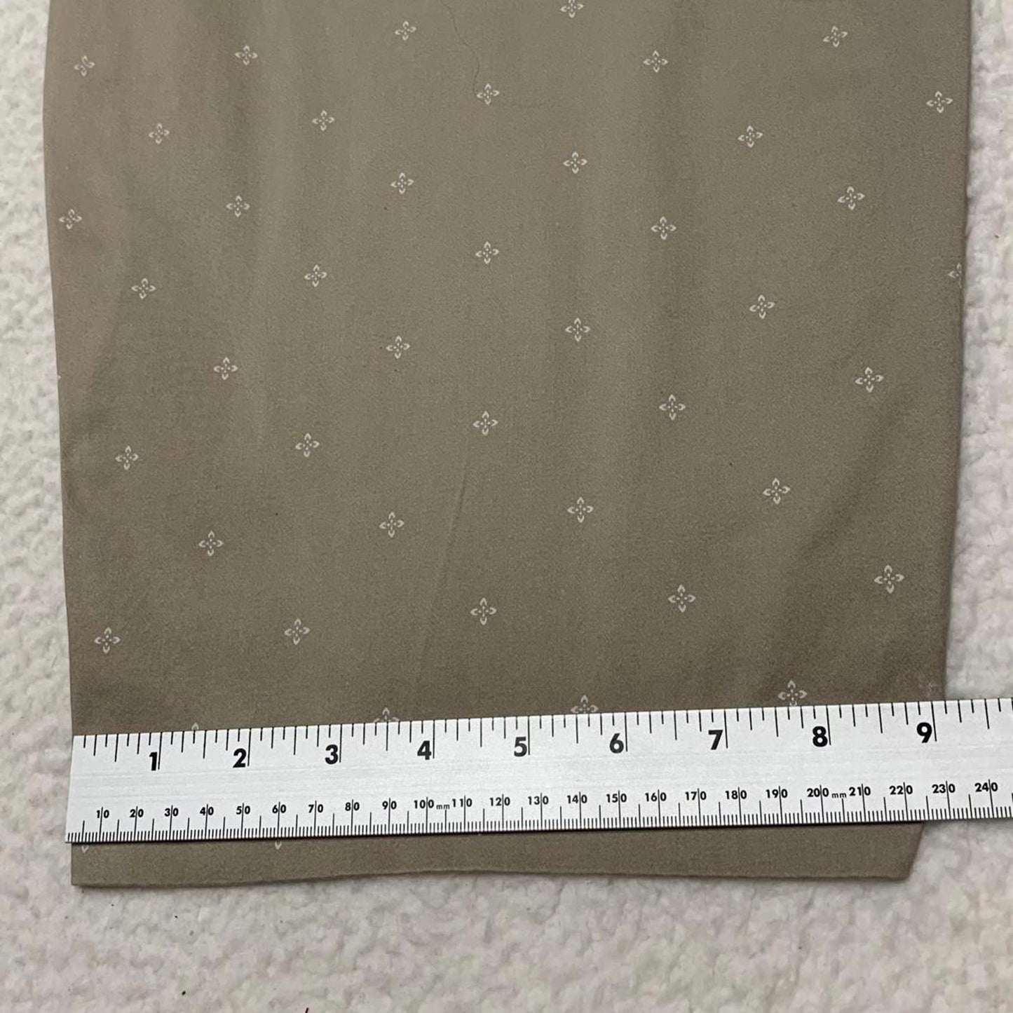 Khakis & Co. Women's Sz 18 Khaki Printed Cropped Pants W40x20L