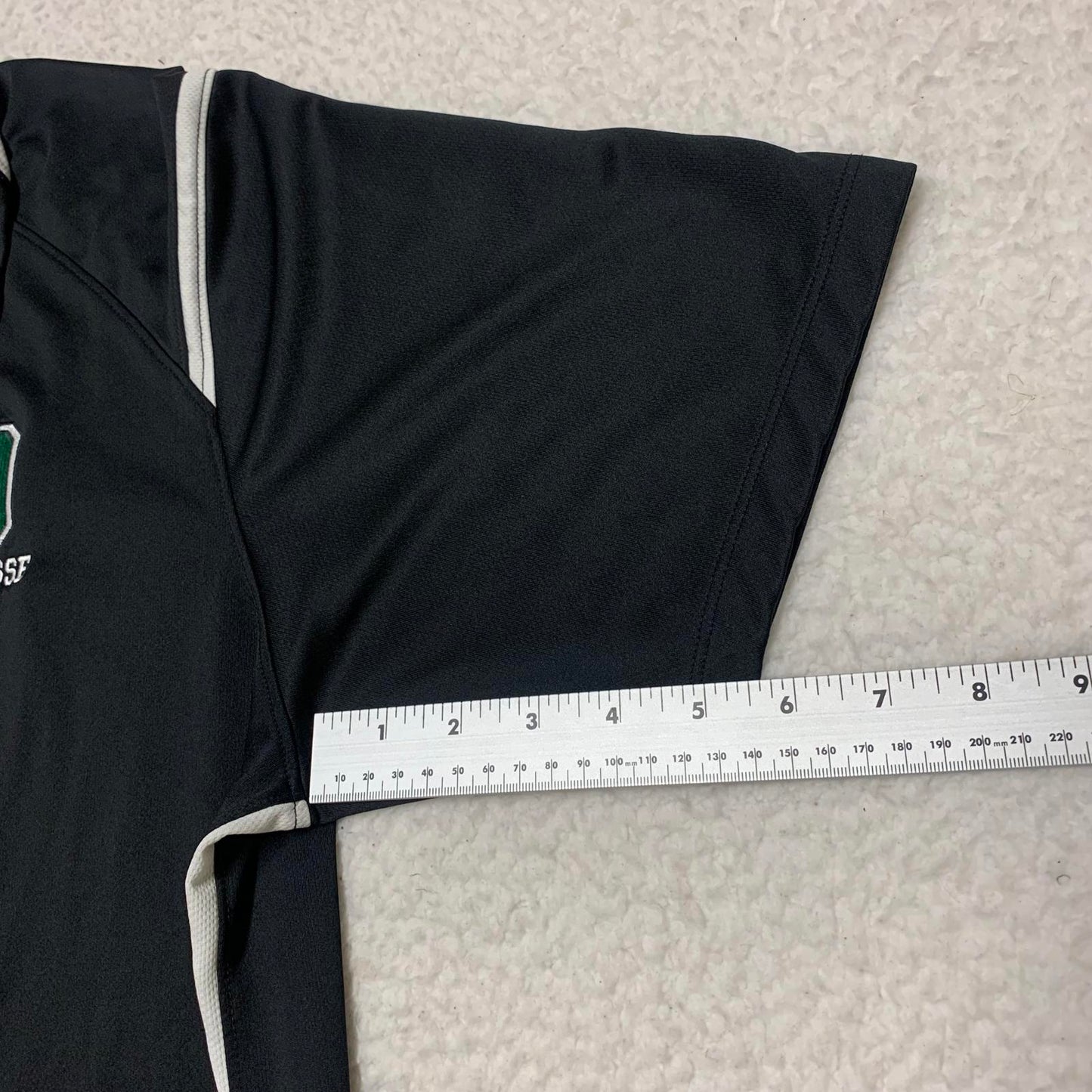Nike DRI-FIT Mens Sz Large Black Lacrosse Polo Black