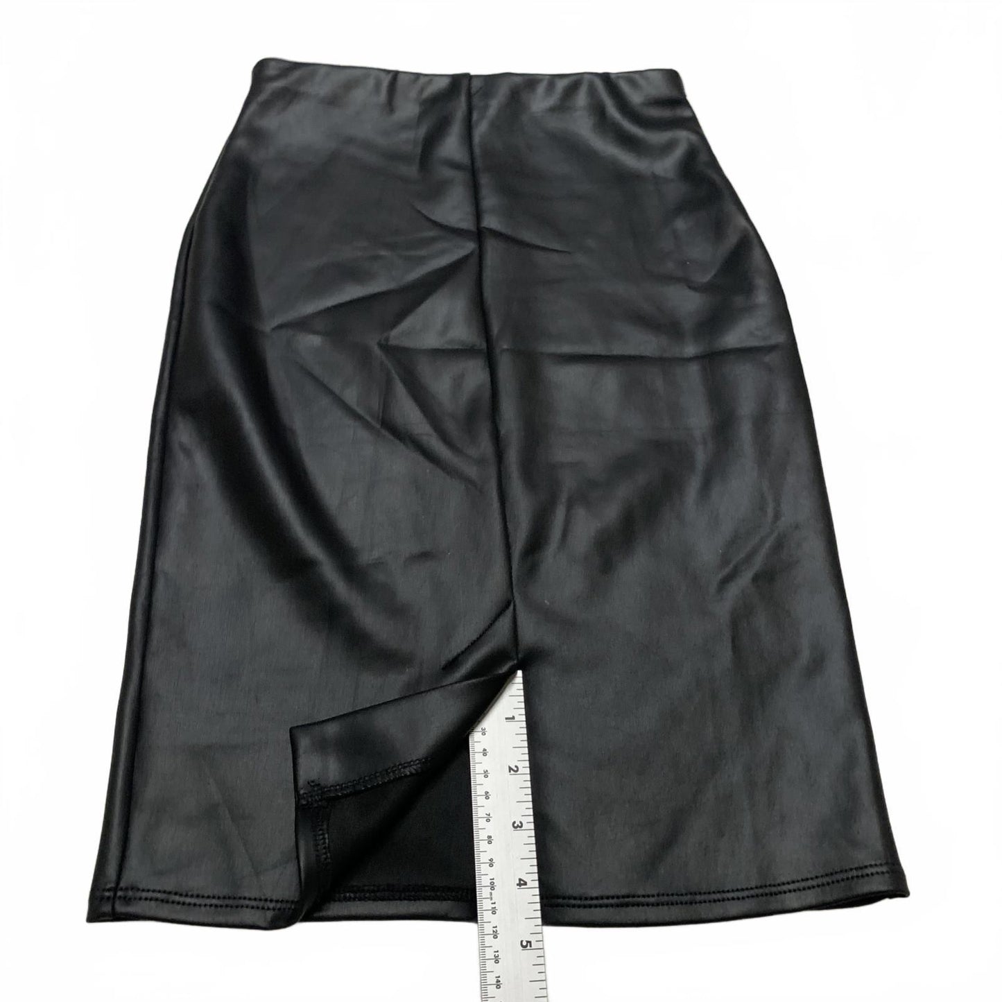 Charlotte Russe Womens Small Black Faux Leather Pencil Skirt