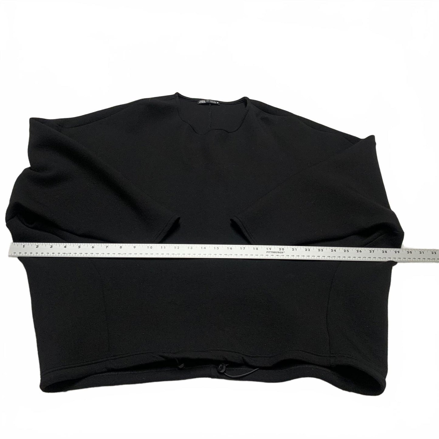 Zara Women’s X-Large Black Cropped Sweatshirt