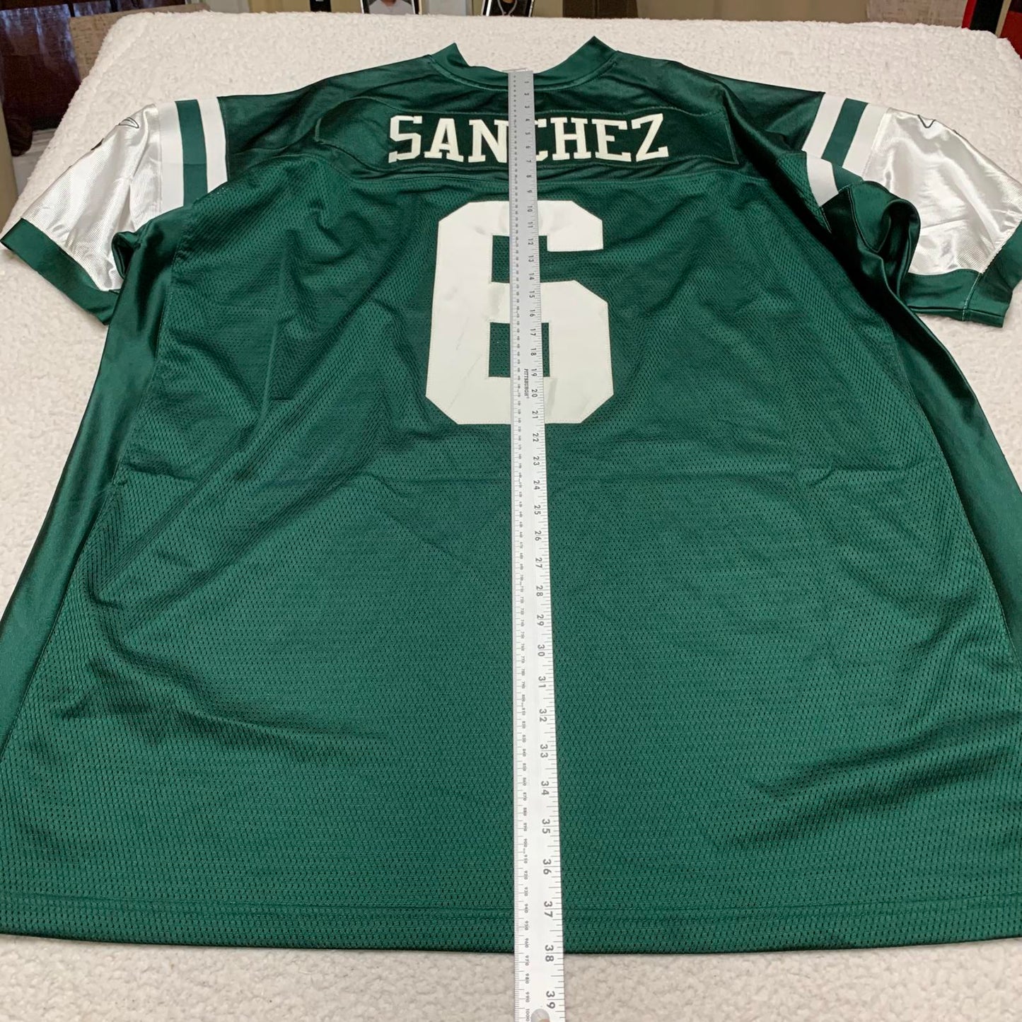 Reebok New York Jets Mark Sanchez #6 Jersey Sz 58 Football NFL Onfield
