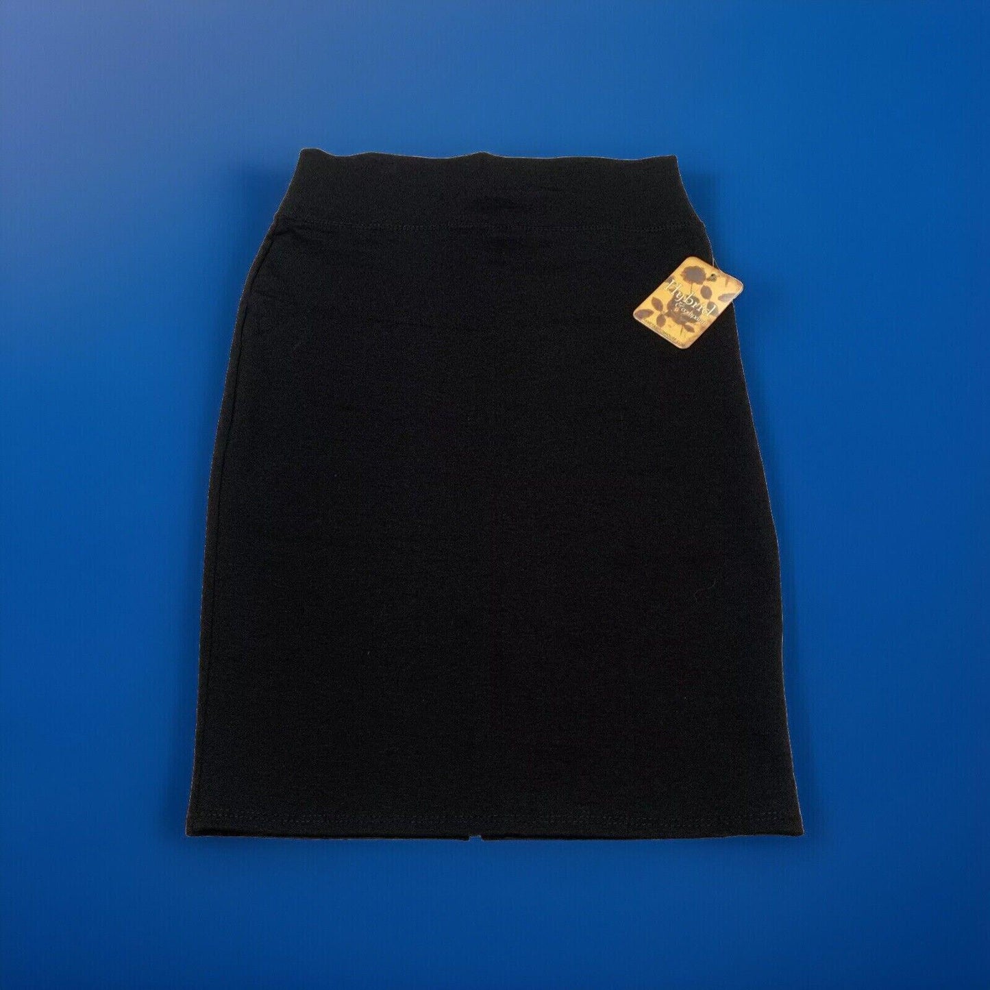Hybrid & Company Women’s Large Black Skirt Spandex Pencil Cut Work Office