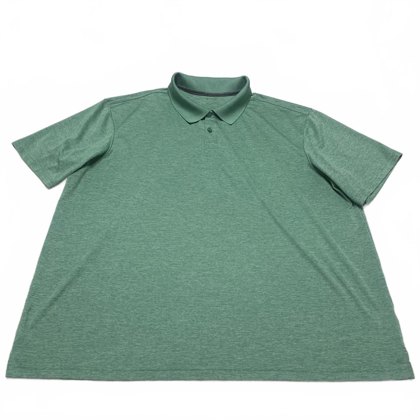Haggar Mens Size XXLarge Green Comfort Fit Polo Shirt