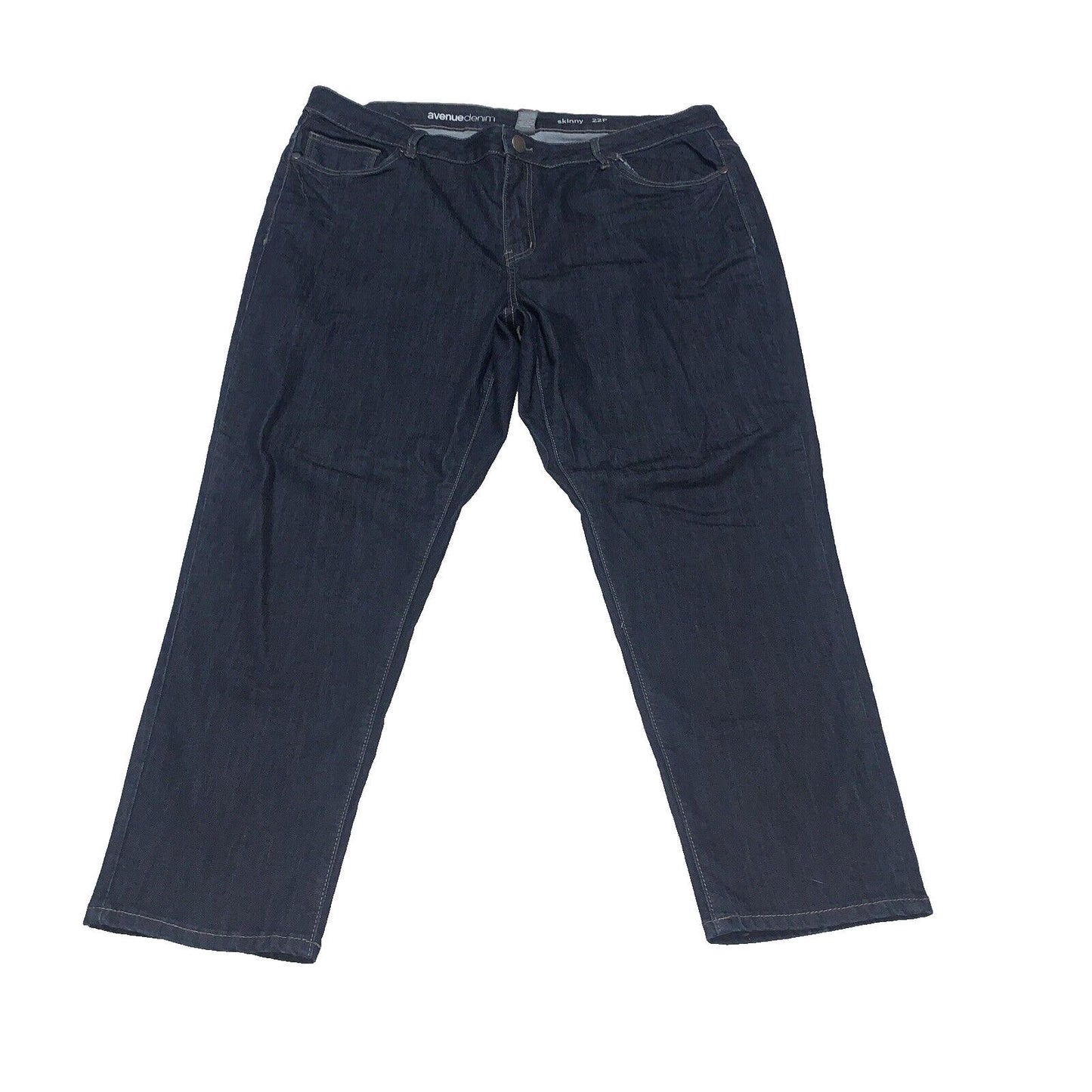 Avenue Denim Jeans Women's 22P Plus Dark Blue Stretch