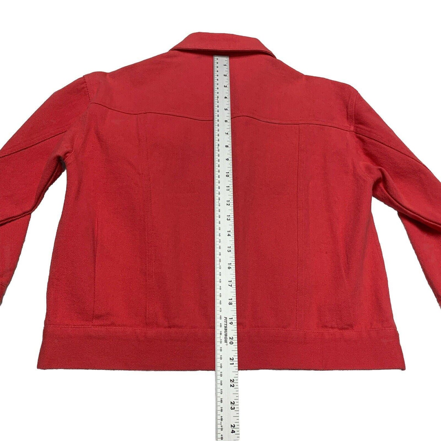 Anthropologie Pepaloves Women’s Small Cranberry Jean Jacket