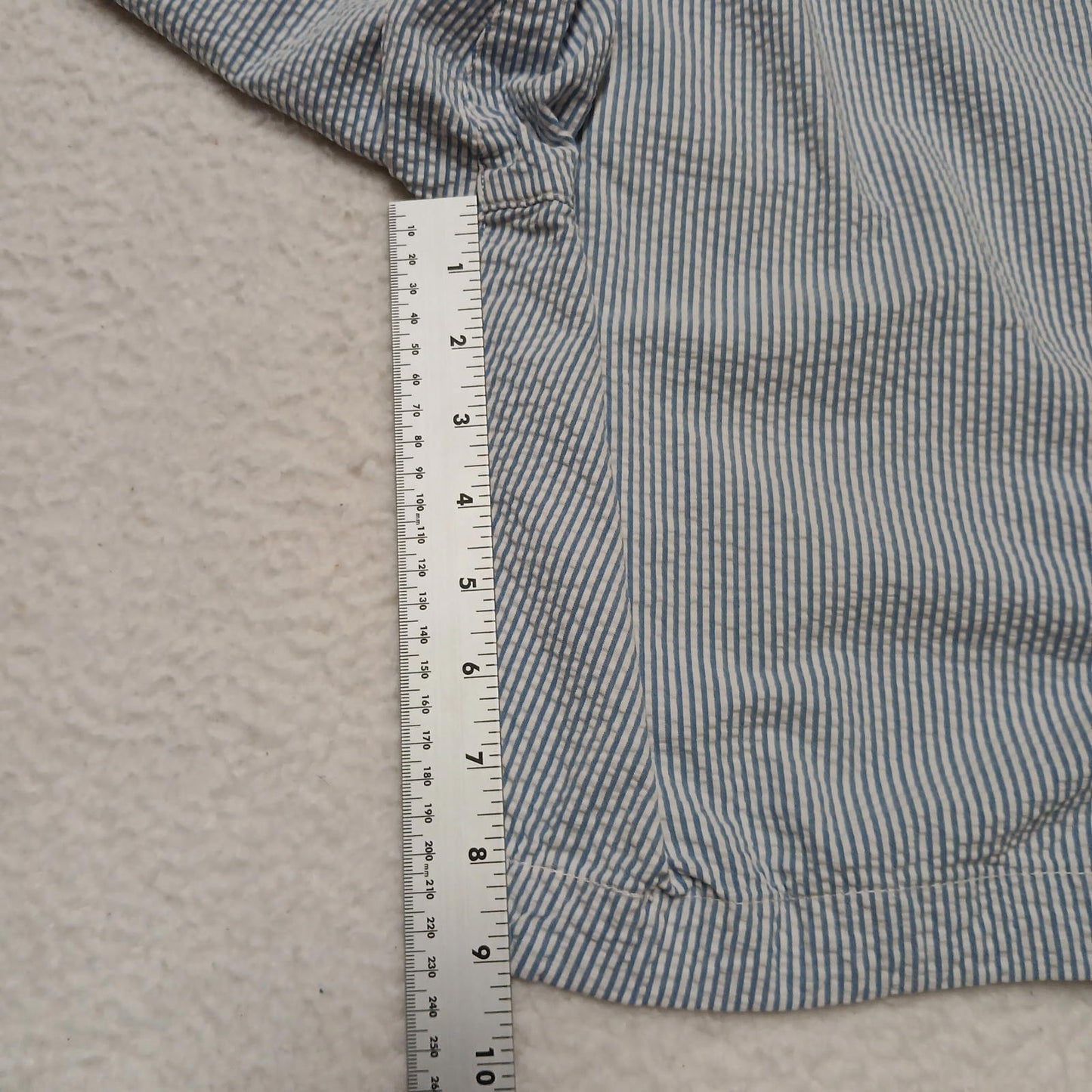 Abercrombie & Fitch Men's Sz 31 Blue White Striped Chino Shorts Nautical W30.5