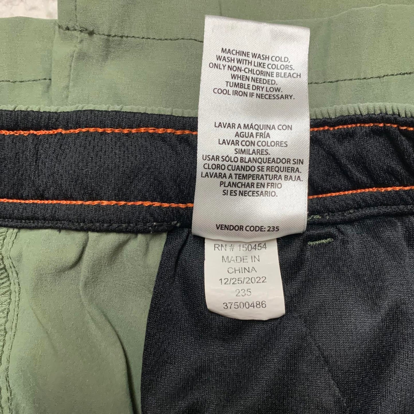 Weatherproof Vintage Cargo Shorts Kids Sz M (10/12) Olive Green W24