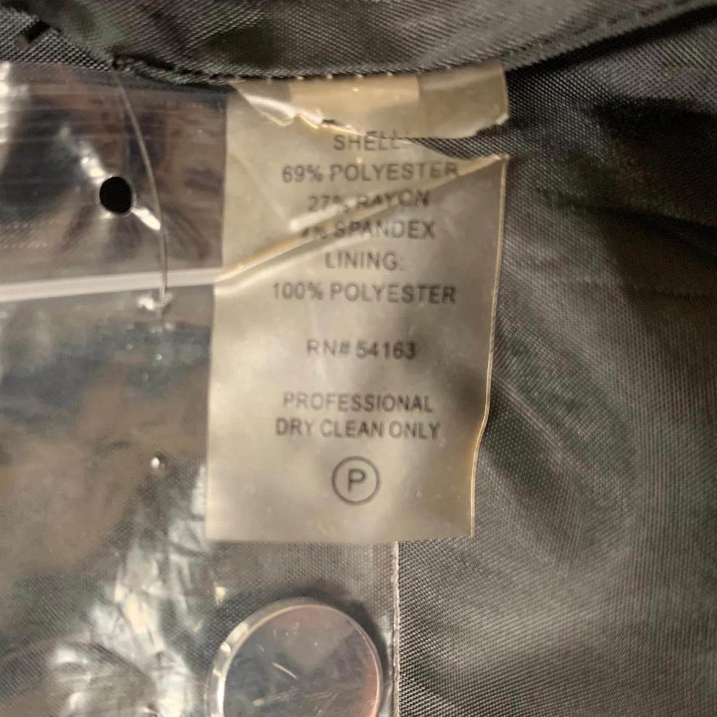 Vintage Marc New York Marc Andrew Womens Sz 12 Gray Pinstriped Skirt Side Slit