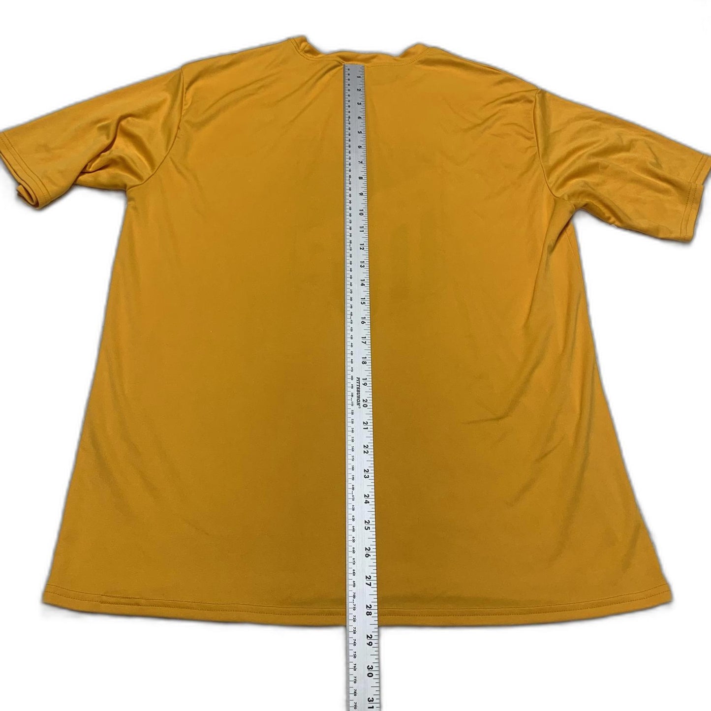 Port & Company Mens Size Large Yellow District 5 Hockey Captain's Tee Shirt