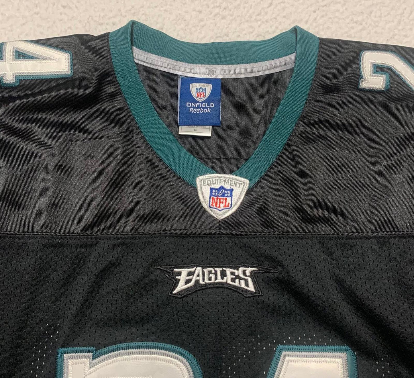Reebok Nnamdi Asomugha # 24 Philadelphia Eagles Jersey Men's Sze 48 NFL
