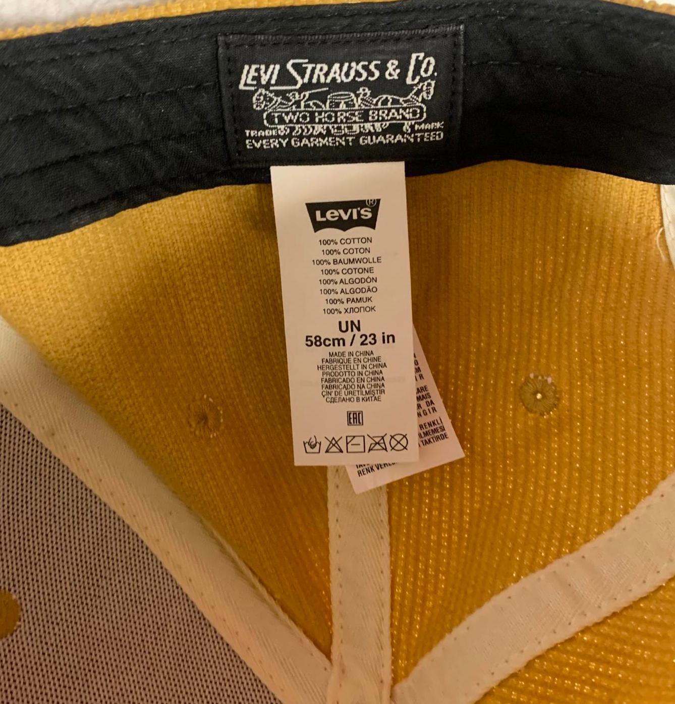 Levi's Men's Corduroy Hat Mustard Yellow Mountain Patch