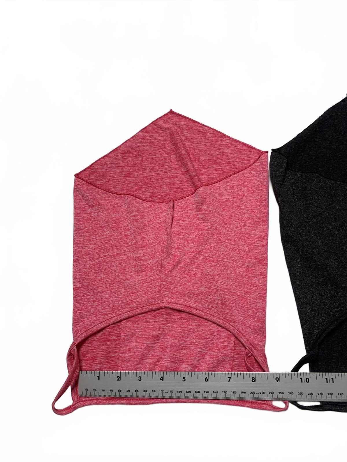 Niqab Womens Charcoal Black & Fushia Pink 2 pack face veil covering mask