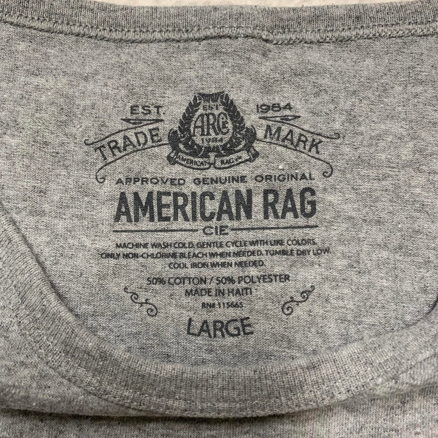 American Rag Mens Size Large Gray Brooklyn Graphic Tank Top