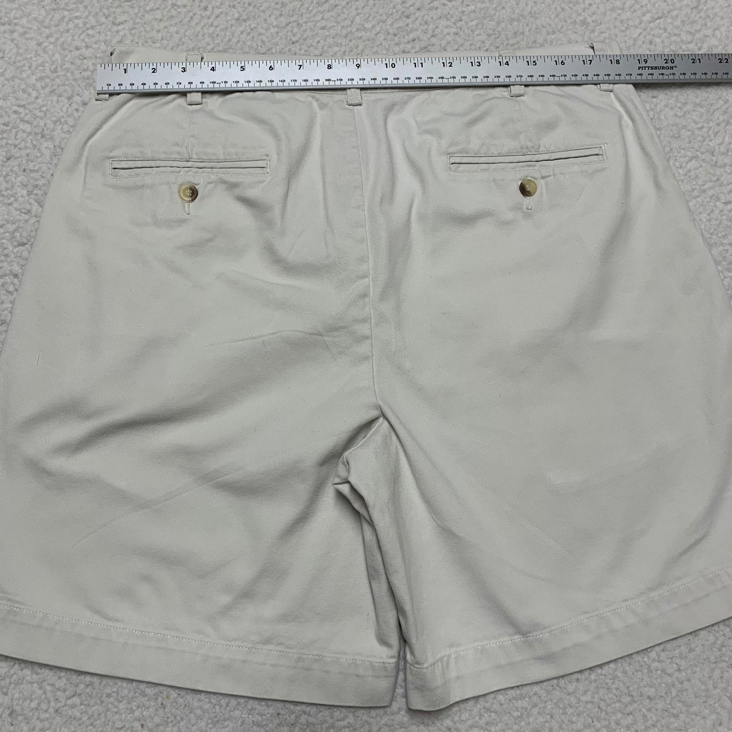 Classic Chinos Men's Beige Sz 38 Shorts Flat Front Casual 100% Cotton W37 India