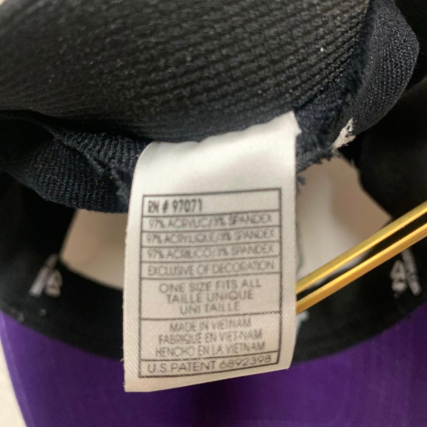 TowCaps Unisex Purple Black One-Fit Cap University of Washington Huskies Hat