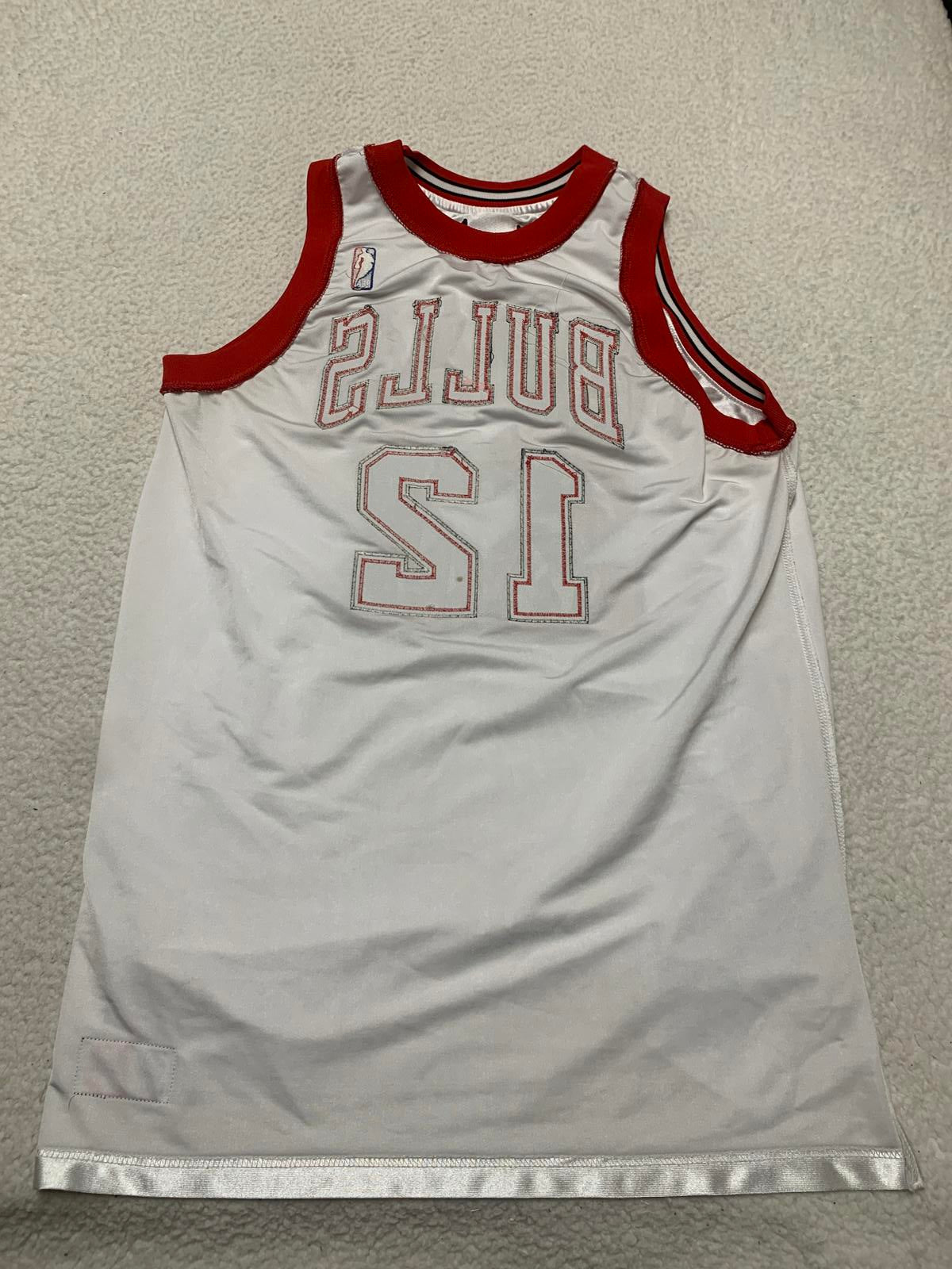 Chicago Bulls #12 Kirk Hinrich Basketball Jersey White Red No tags
