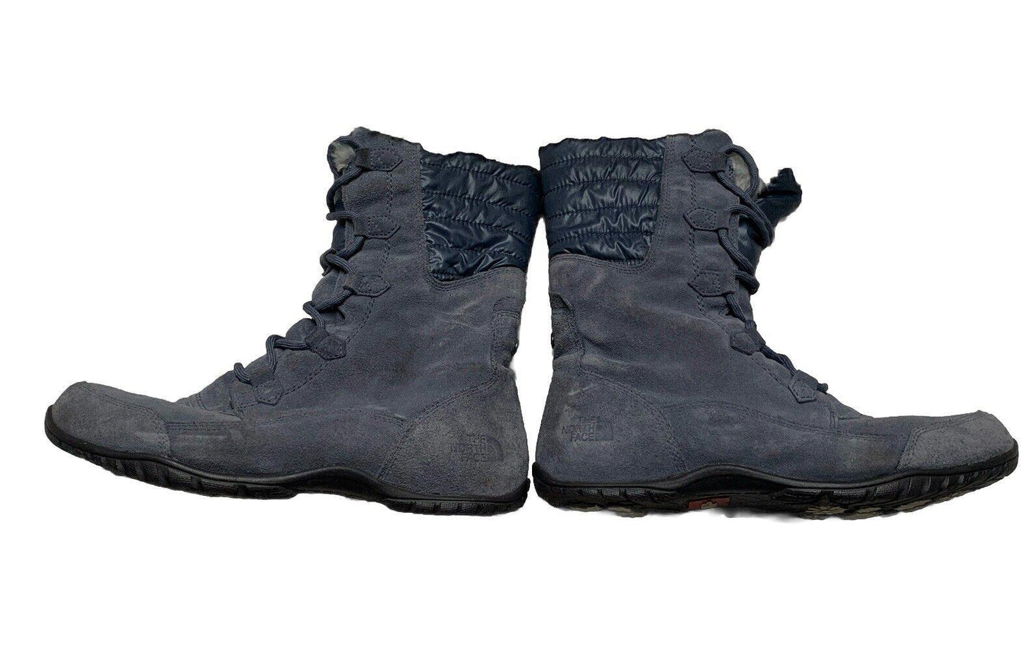 The North Face Women’s Sz 10 Gray Suede Faux Fur Prima Loft Winter Boots