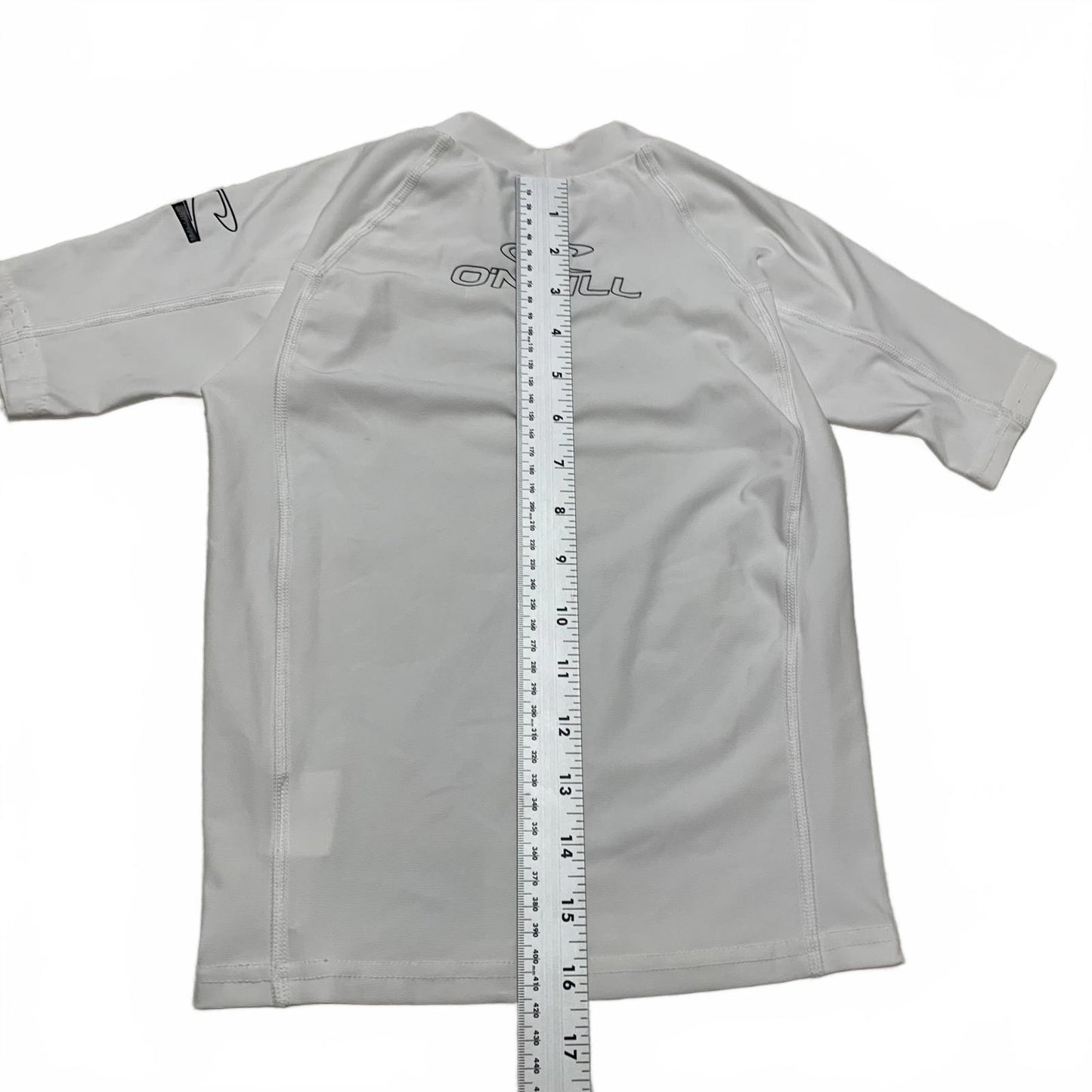 O'Neill Performance Fit Boys Size 8 White Sun/Rash Guard UV Protection