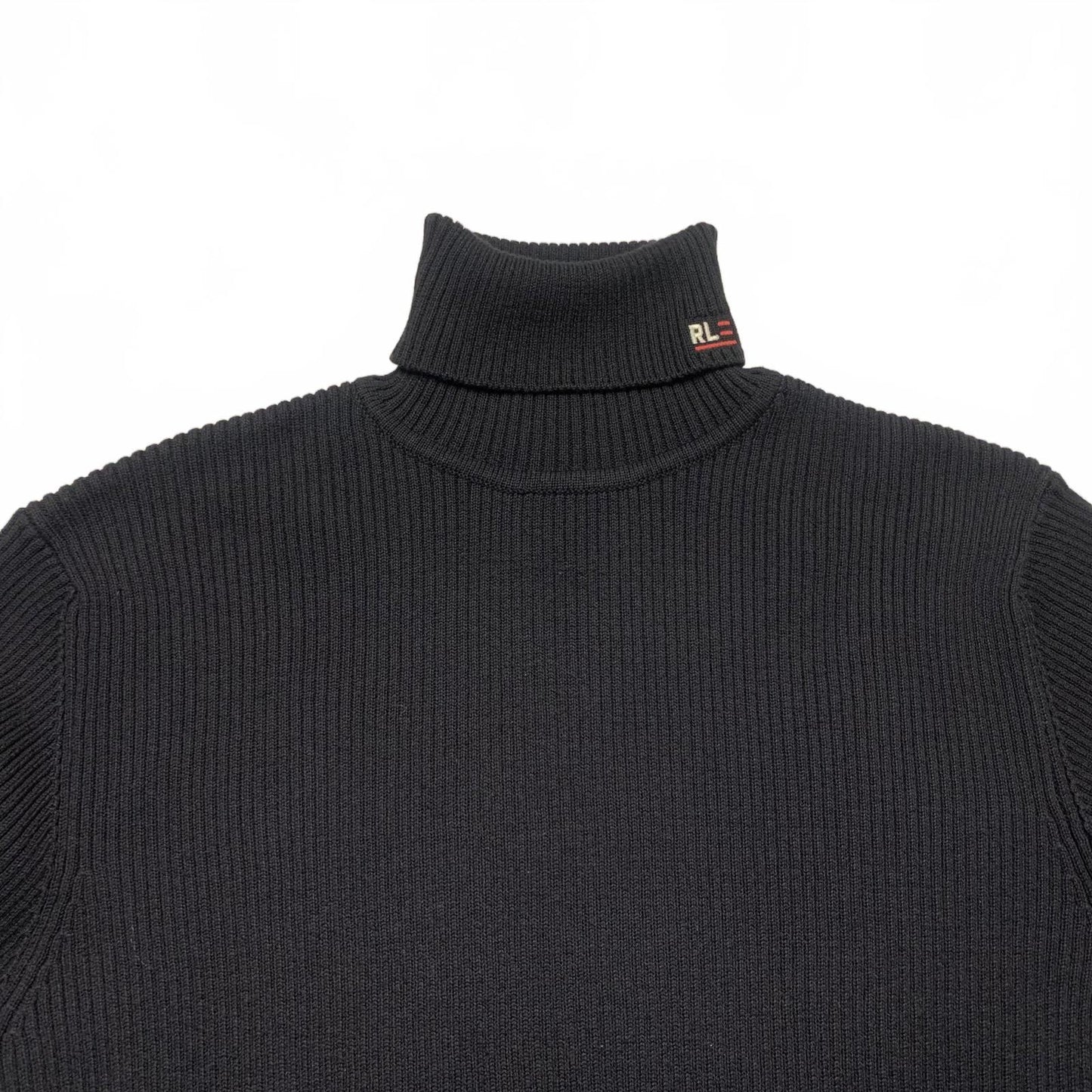 Polo Jeans Co Ralph Lauren Size XLarge Ribbed Black Turtleneck Sweater