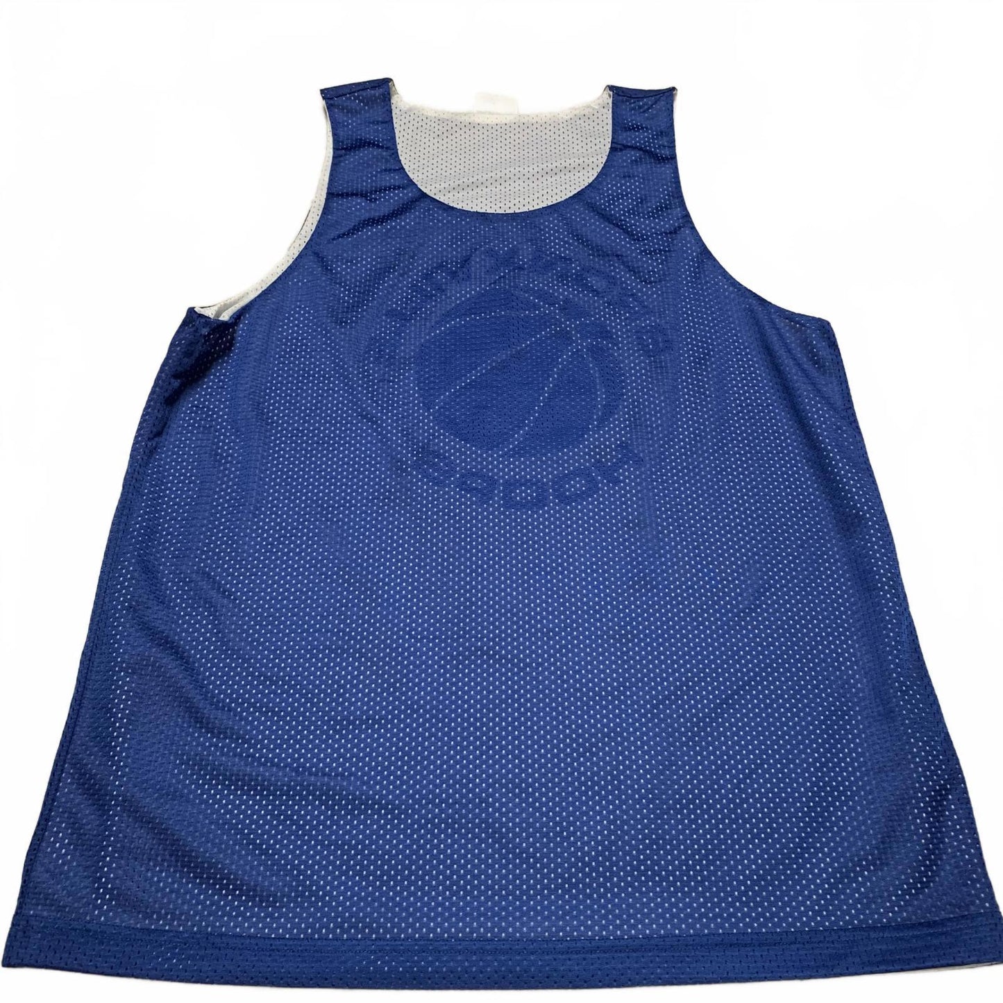 Sport-Tek Unisex Sz L Blue White Bronxville Hoops Basketball Jersey Reversible