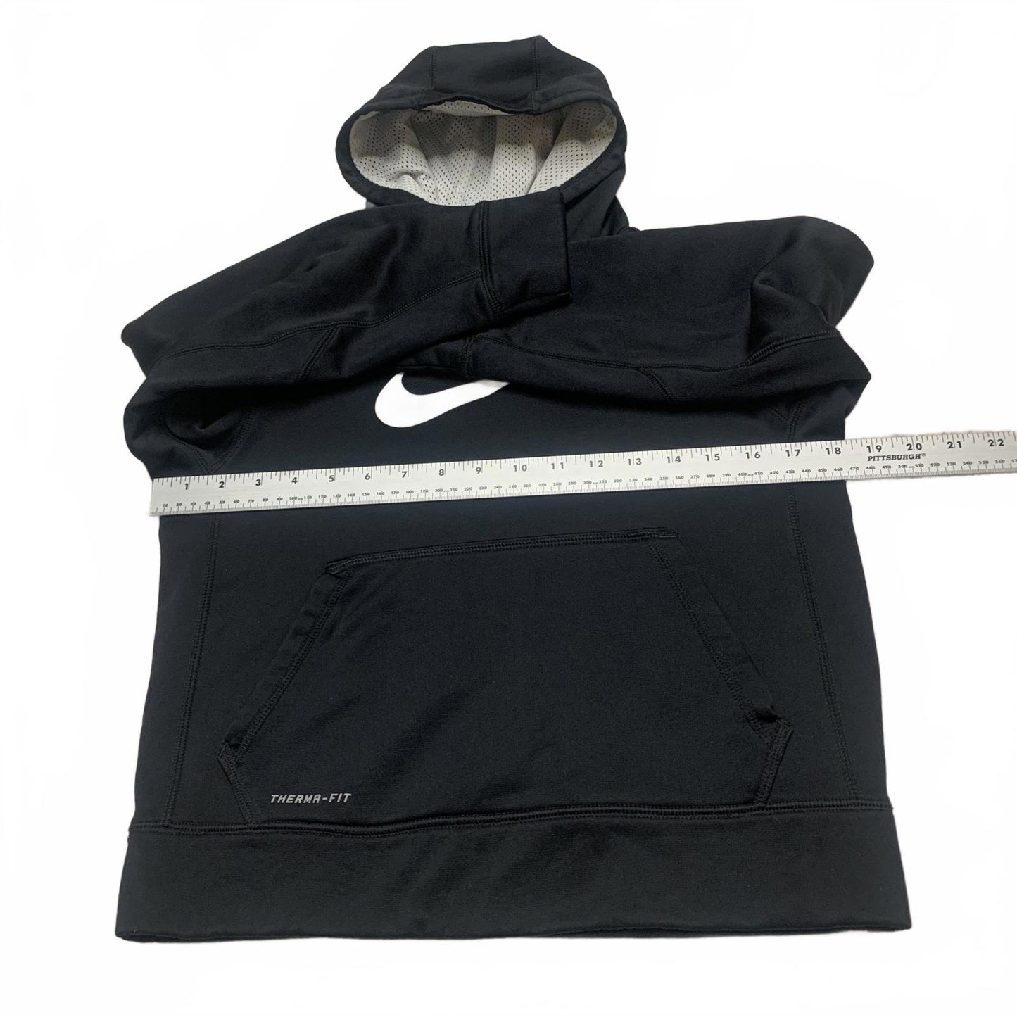 Nike Therma-FIT Unisex Kids Size Medium Black Hoodie Pull-over Sweater
