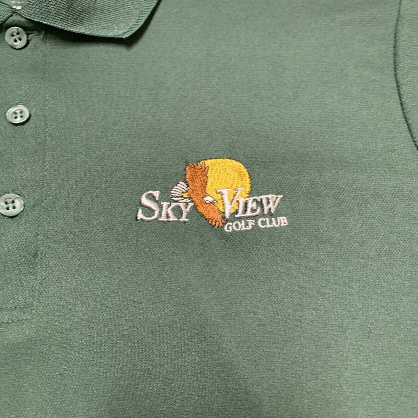 Core 365 Mens Sz Large Green Dri-Fit Polo Shirt Moisture Wicking Anti Microbial