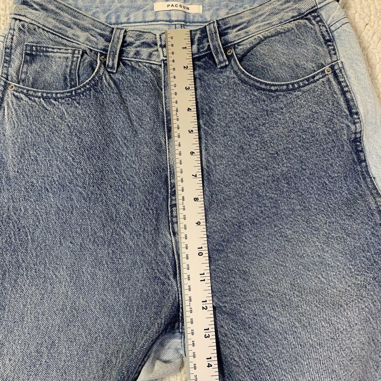 PacSun 90s Boyfriend Jeans Size 29 Blue Denim Two Tone