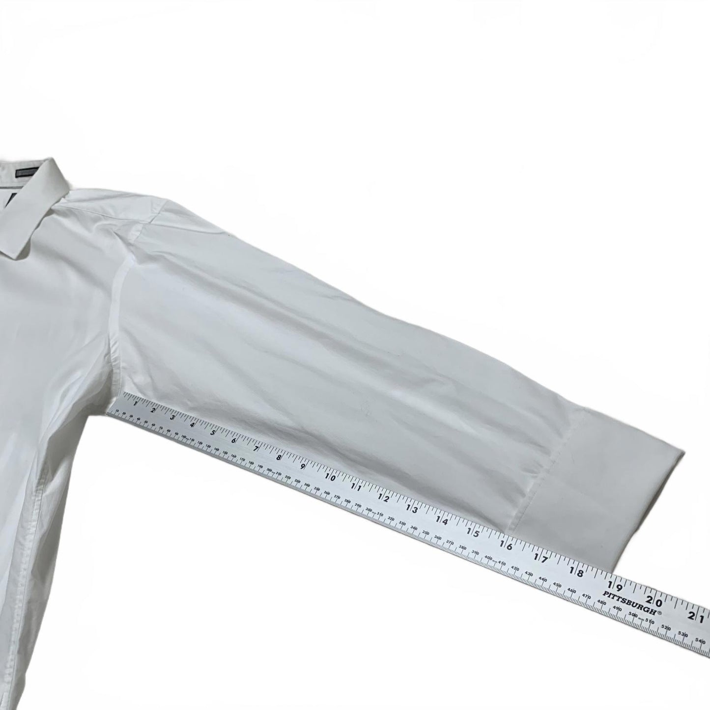 Black Brown 1826 Men's Size 17 Slim Fit Button Dress Shirt 100% Egyptian Cotton