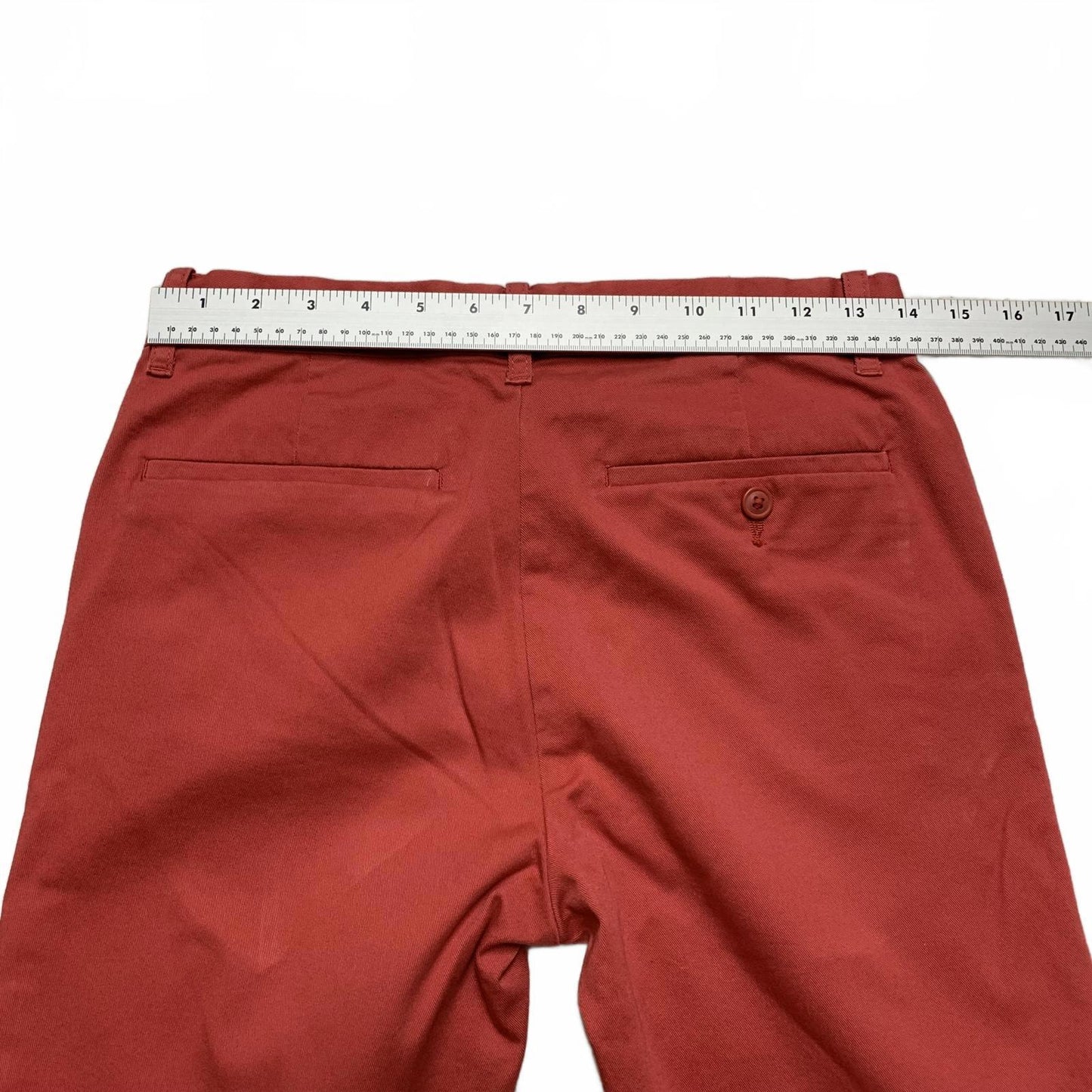 Crewcuts Kids Size 14 Red-Orange Slim Fit Pants Adjustable Waist 28x28L