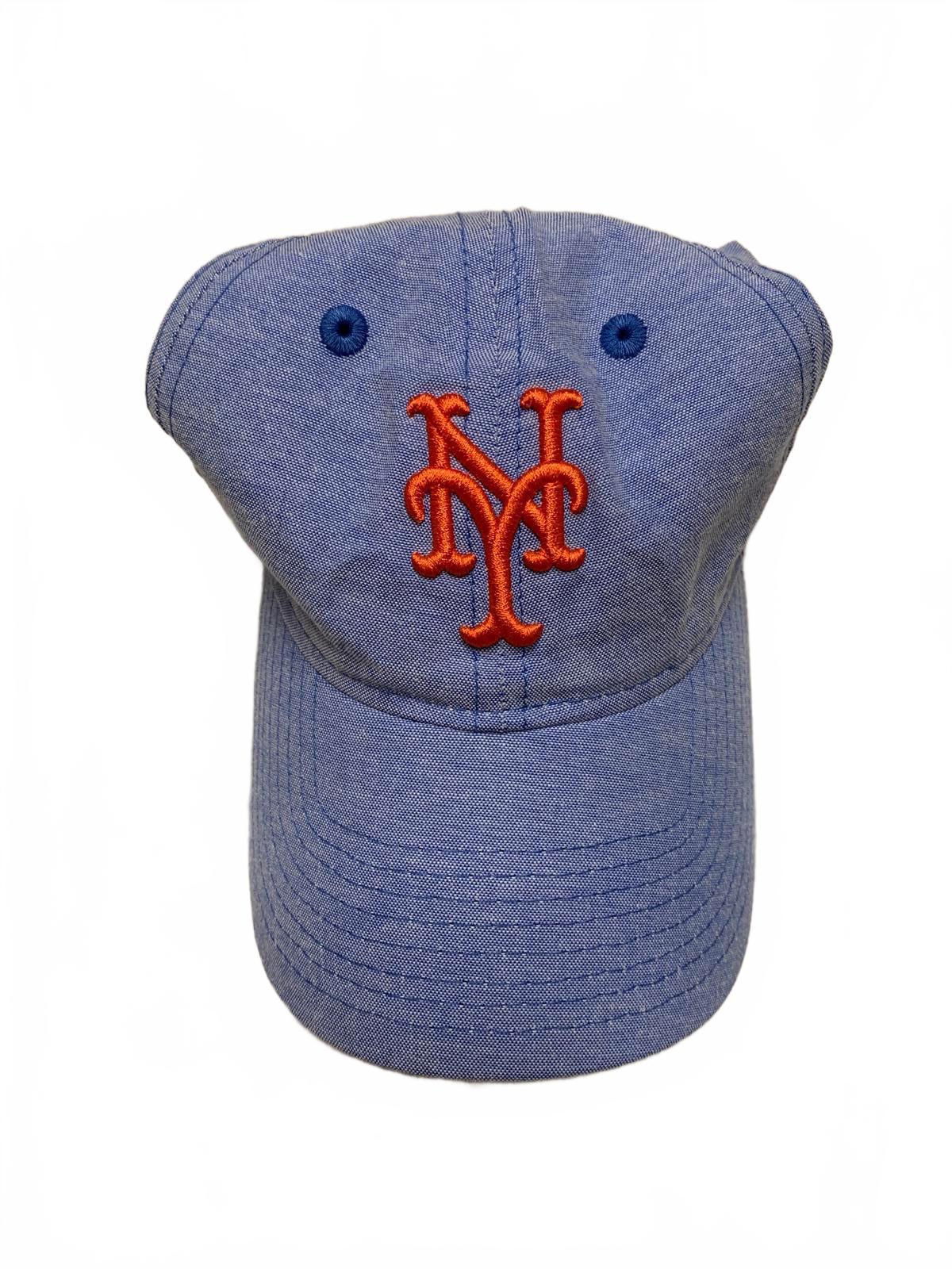 New Era 9 Twenty New York Mets Womens Baby Blue Linen Style Cap Baseball Hat