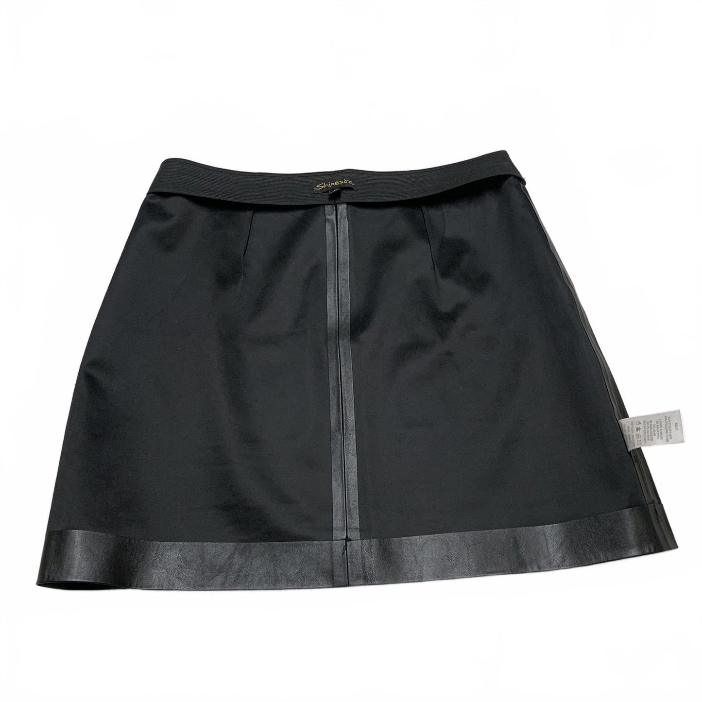 Shinestar Womens Size Medium Black Faux Leather Mini Skirt - Size M