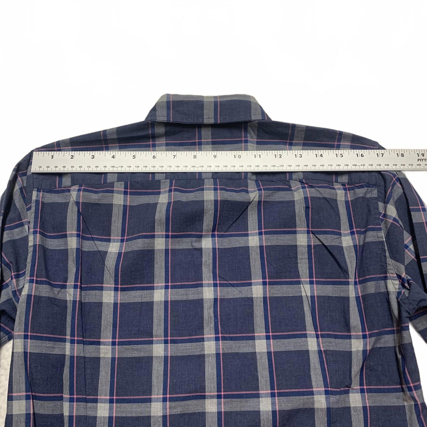 Bonobos Men's Size Small Blue Tailored Fit Plaid Shirt
