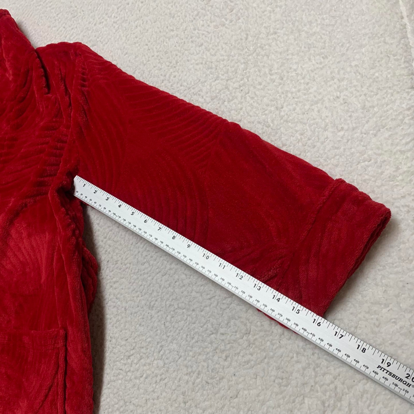 Charter Club Intimates Womens Size M/L Red Fleece Robe