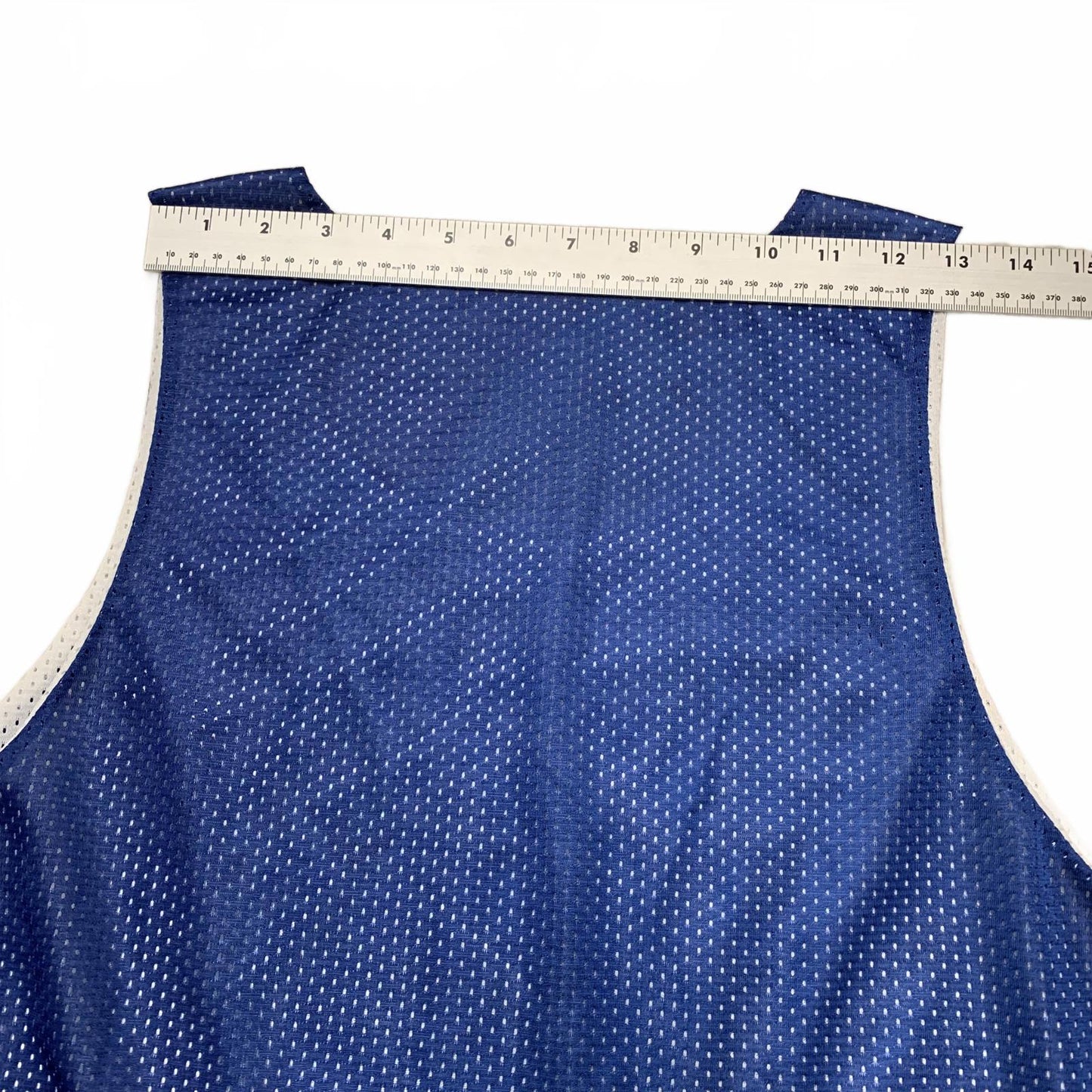 Sport-Tek Unisex Sz L Blue White Bronxville Hoops Basketball Jersey Reversible
