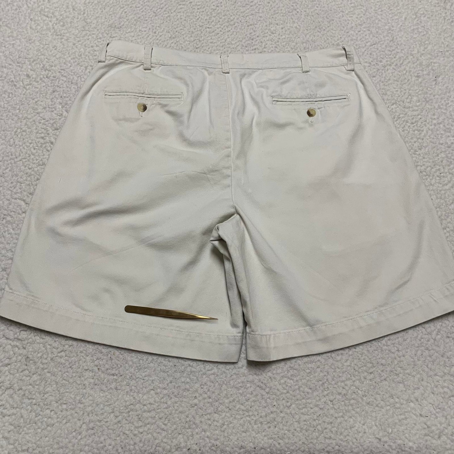 Classic Chinos Men's Beige Sz 38 Shorts Flat Front Casual 100% Cotton W37 India