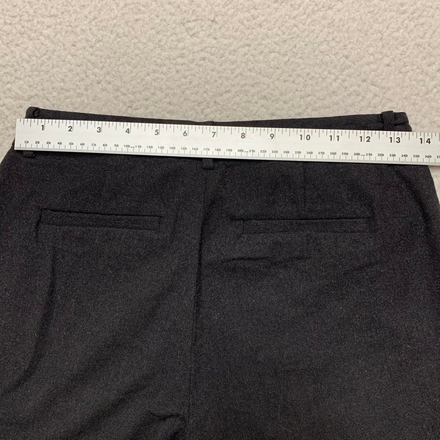 Lauren Ralph Lauren Women's Sz 2P Petite Charcoal Gray Wool Dress Pants W27x29