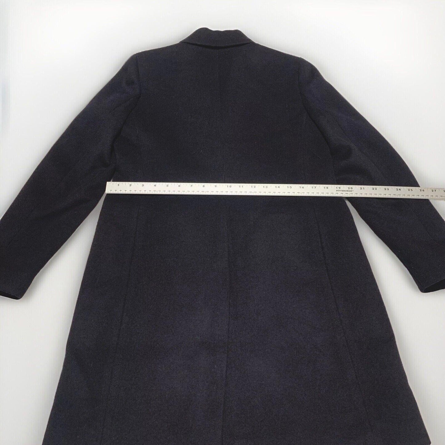 J Crew Women’s Sz 12 Black Wool Peacoat Long Topcoat Classic
