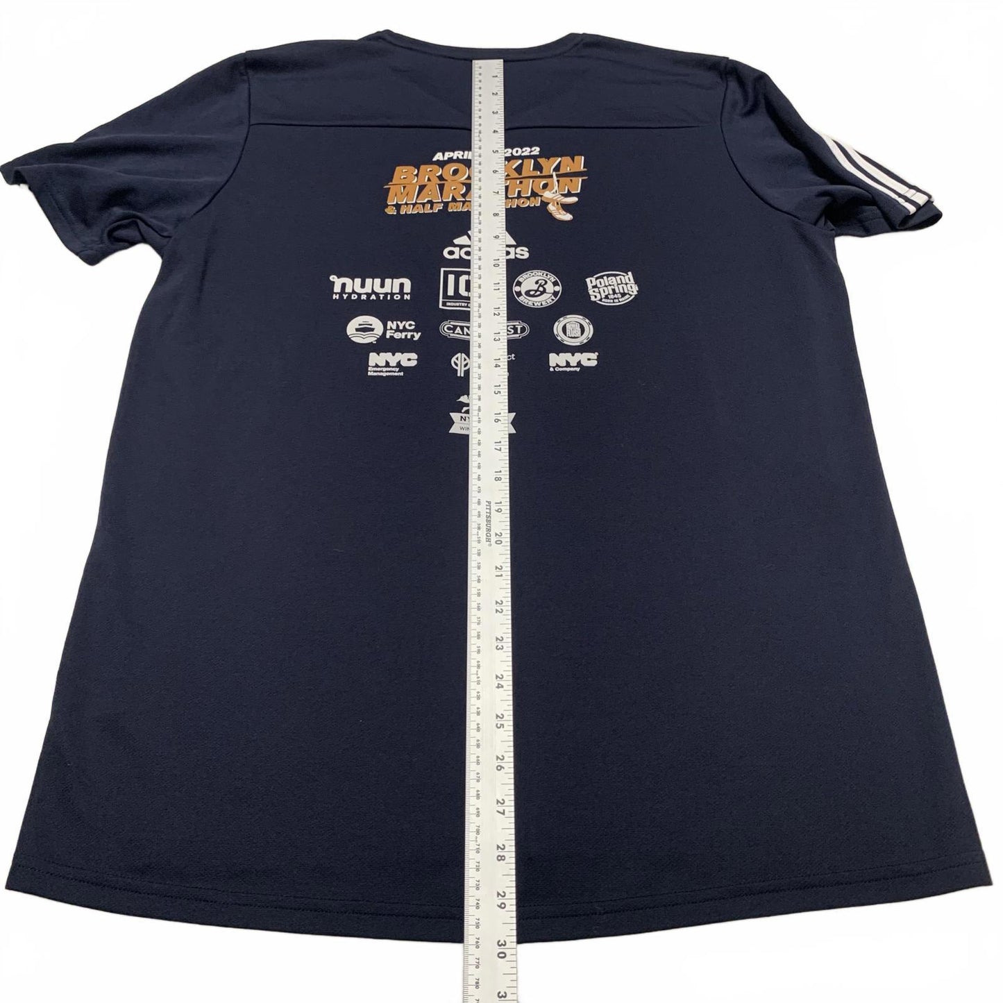 Adidas Brooklyn Marathon 2022 Men’s Size XL Navy Blue T-Shirt Aeroready