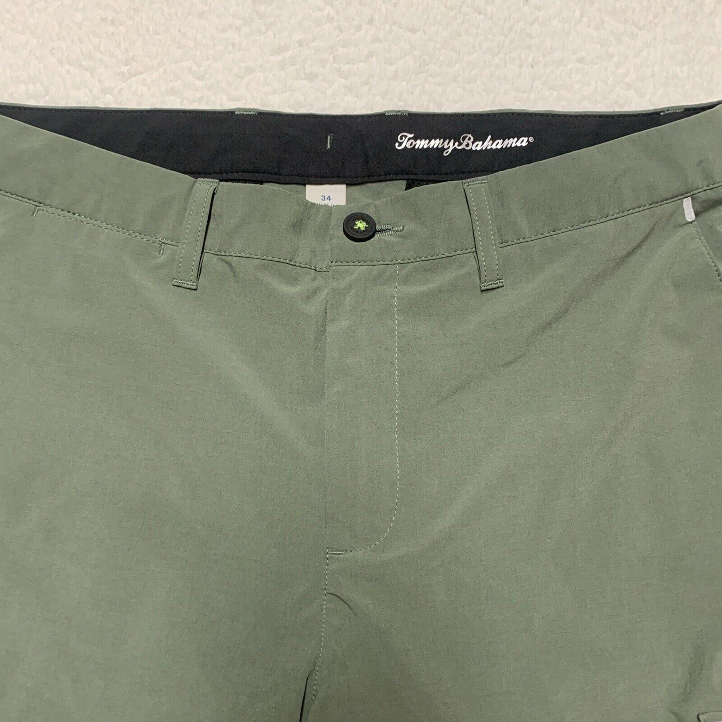 Tommy Bahama Island Zone Army Green Men's Shorts Size 34 Golf Shorts