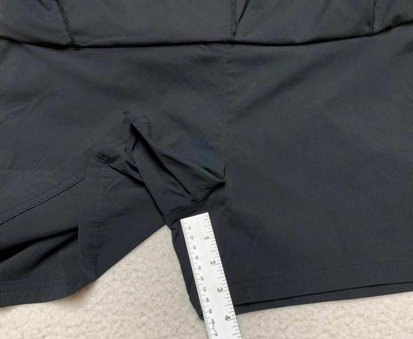 Royal Robbin’s Women's Size 10 Black Skort Skirt with Shorts W33.5 Nylon