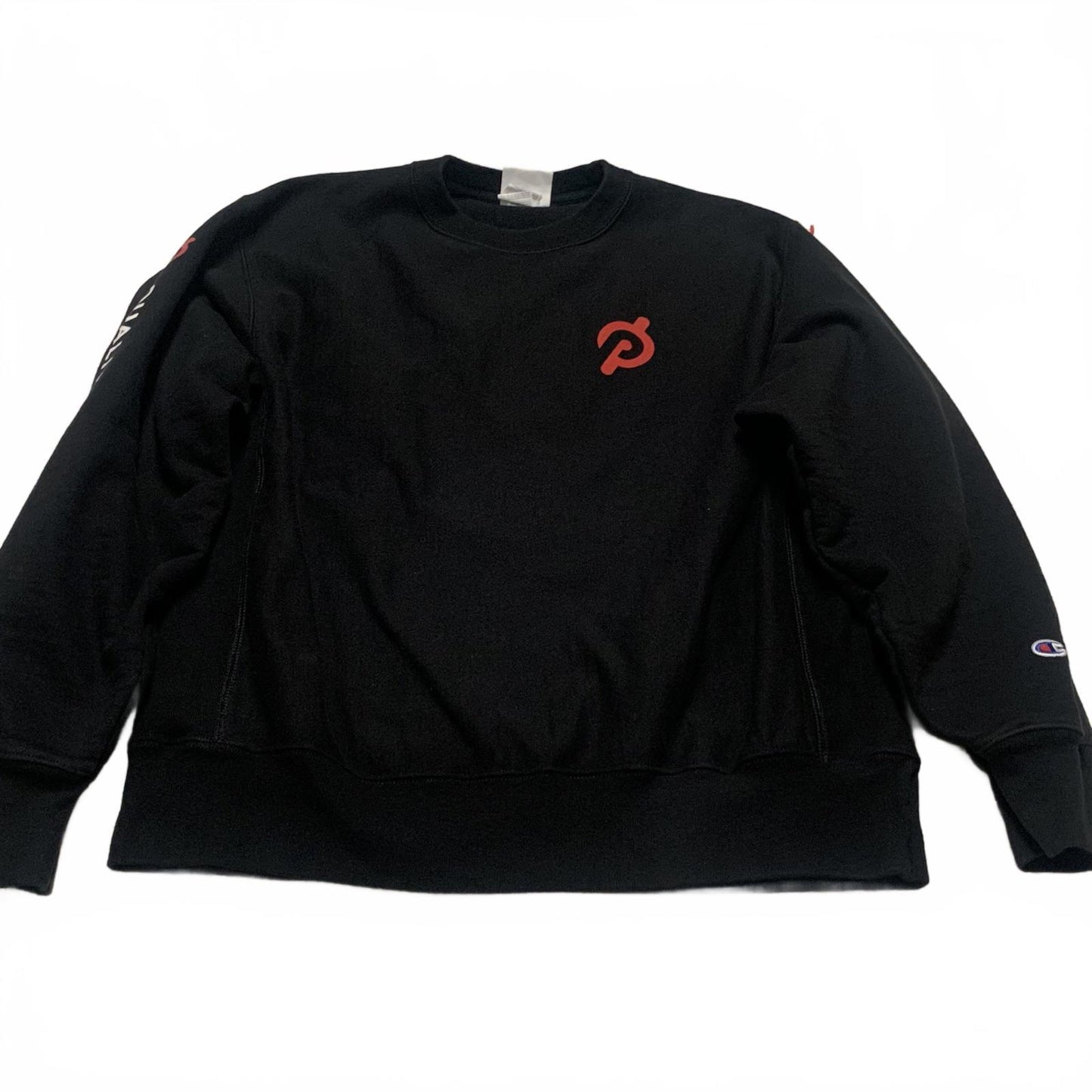 Champion Reverse Weave Sweatshirt Unisex Size Large Black