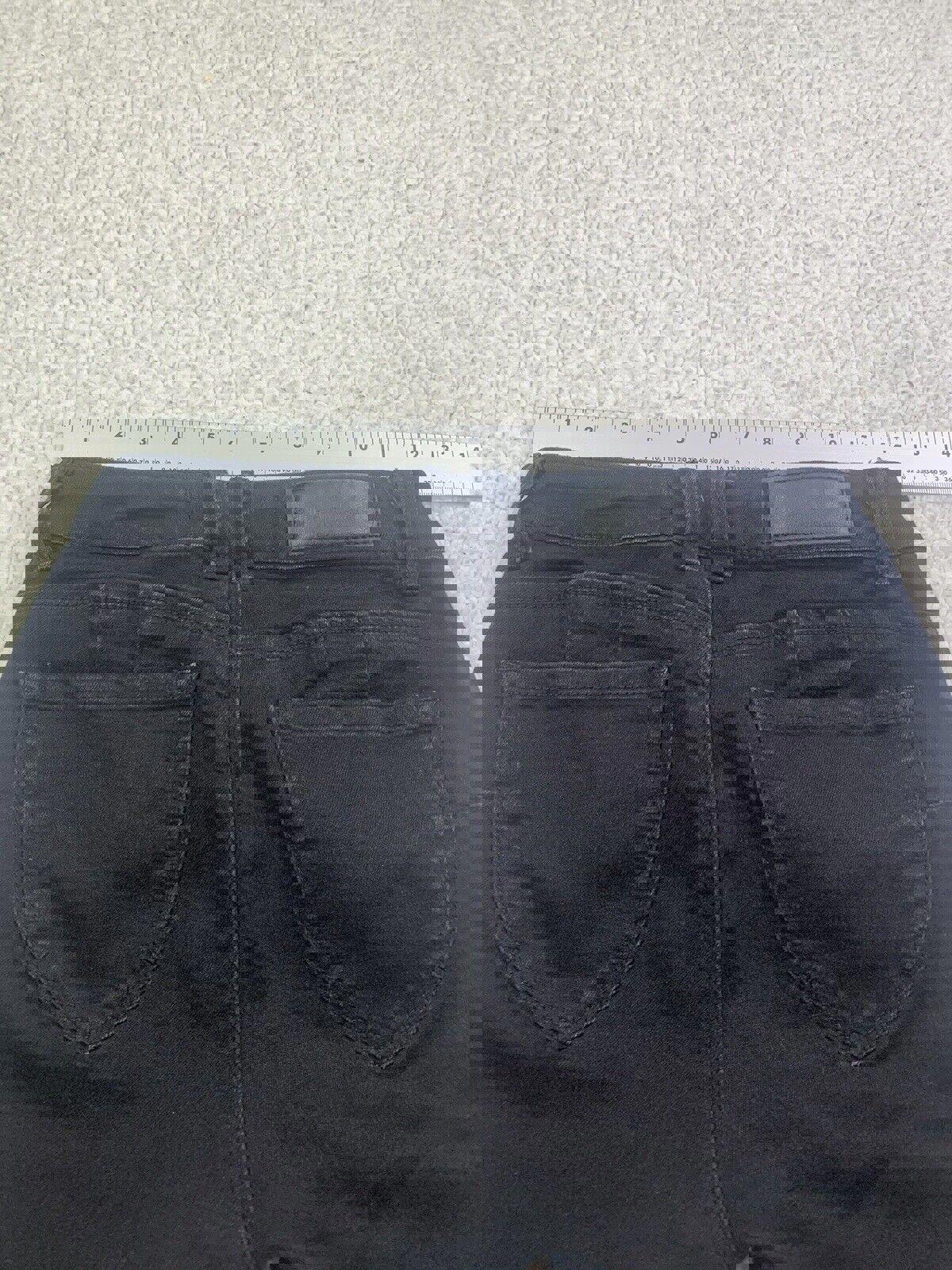 Monkey Ride Jeans Juniors Sz 3/29 Black Skinny Distressed