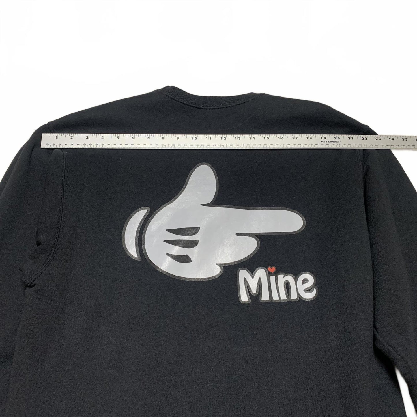 Jerzees Couples Matching Mr & Mrs Sweatshirts Small Large Black