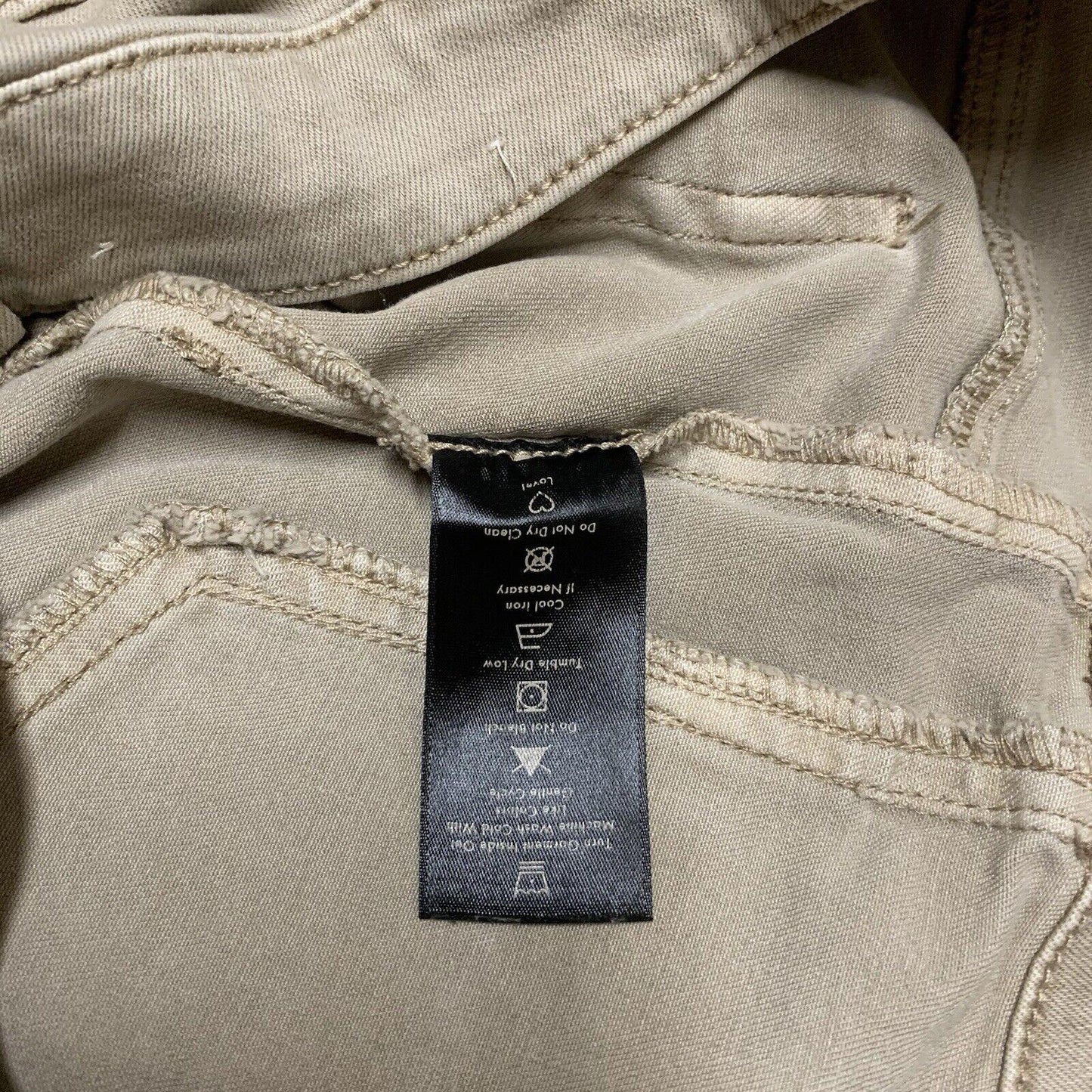 Nic+Zoe Jeans Women’s Size 32 Tan Patch Front Pocket Beige