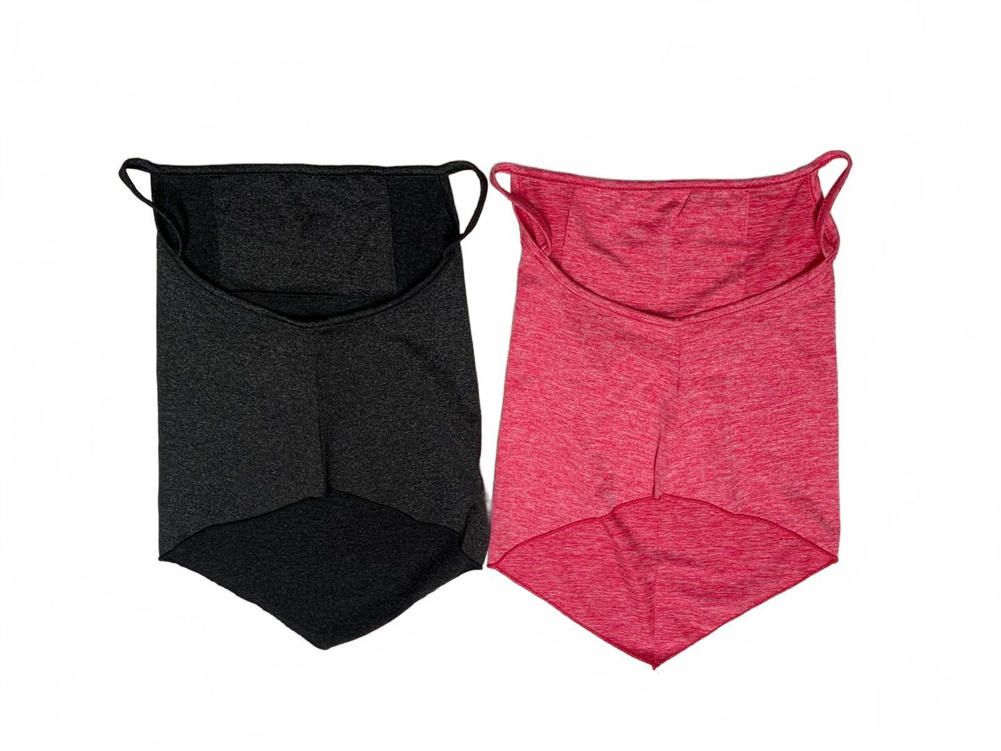Niqab Womens Charcoal Black & Fushia Pink 2 pack face veil covering mask