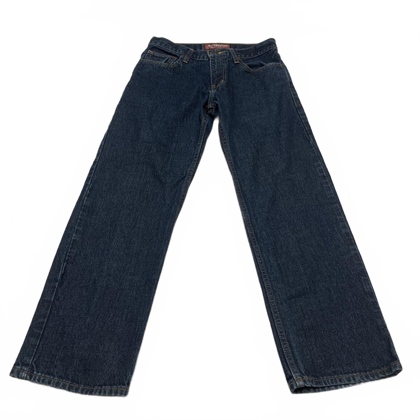 Arizona Womens Size 29 Blue Dark Wash Wide Leg Jeans 26.5 x 29L